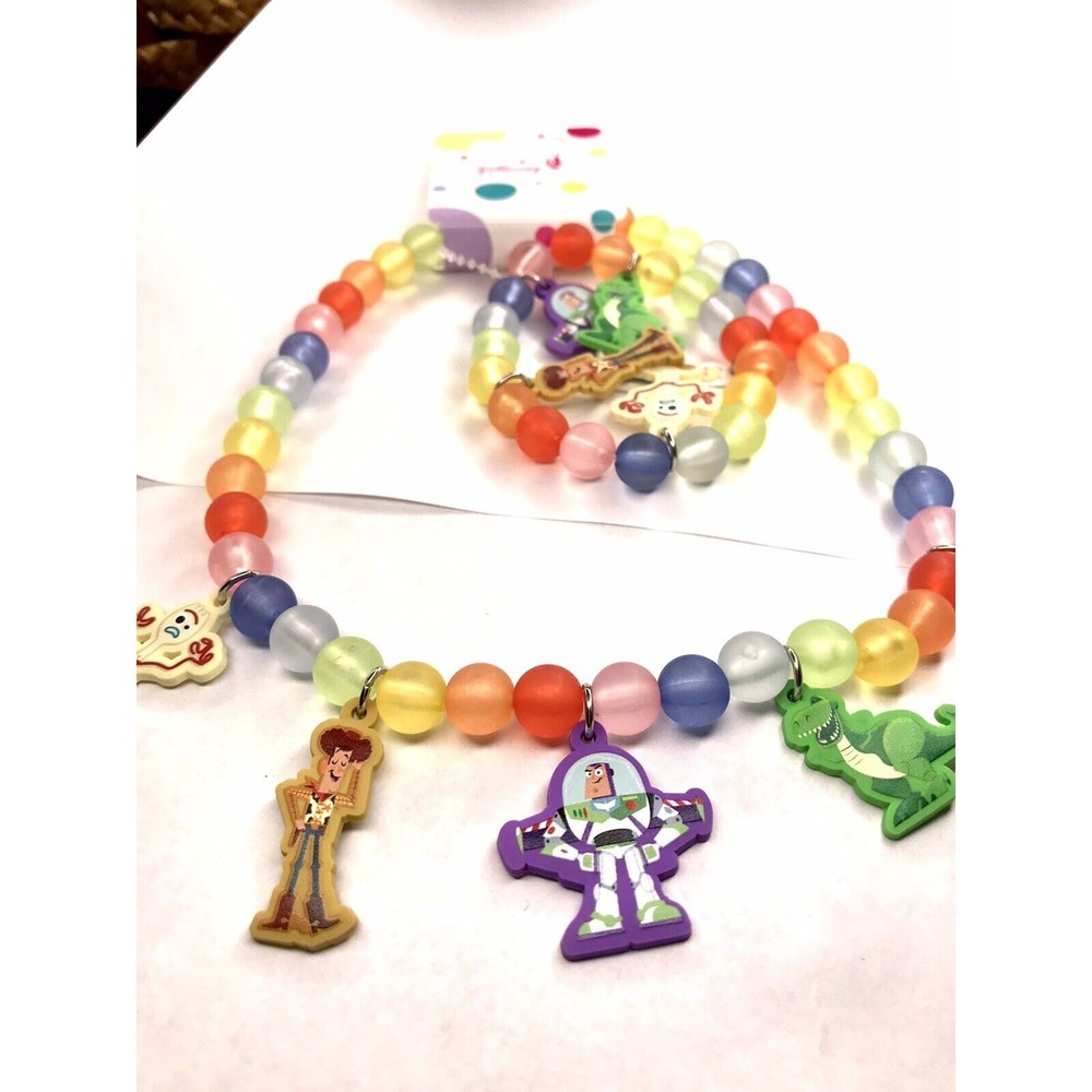 Disney Parks Collection Pixar Toy Story Character Bracelet & Necklace set KIDS